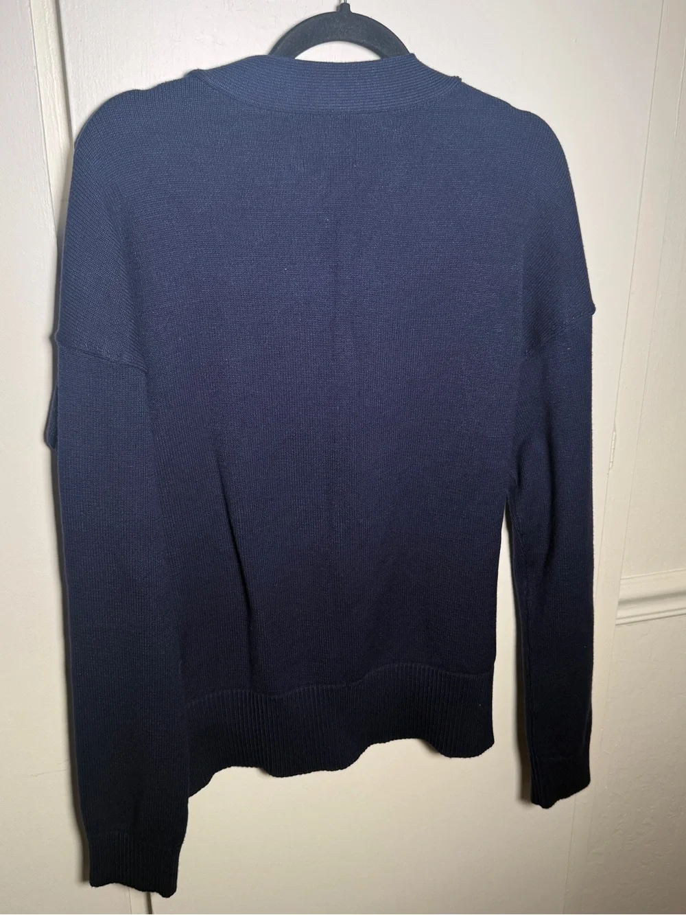 Fila Men's Navy Button-Front Cardigan Sweater Vintage Small